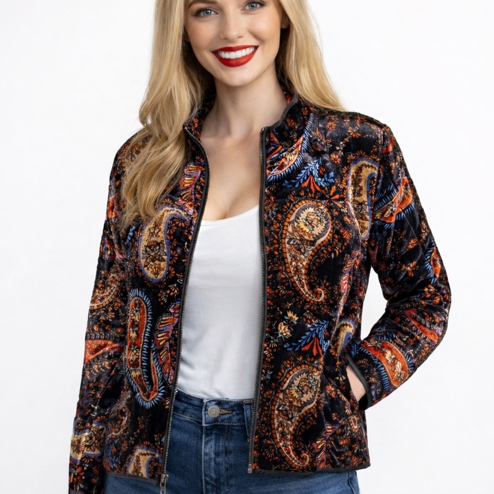 Sezana silk blend Dolman Quilted Jacket NWT